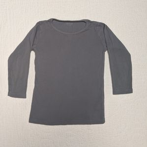 Wheat gray long sleeve shirt, size 4
